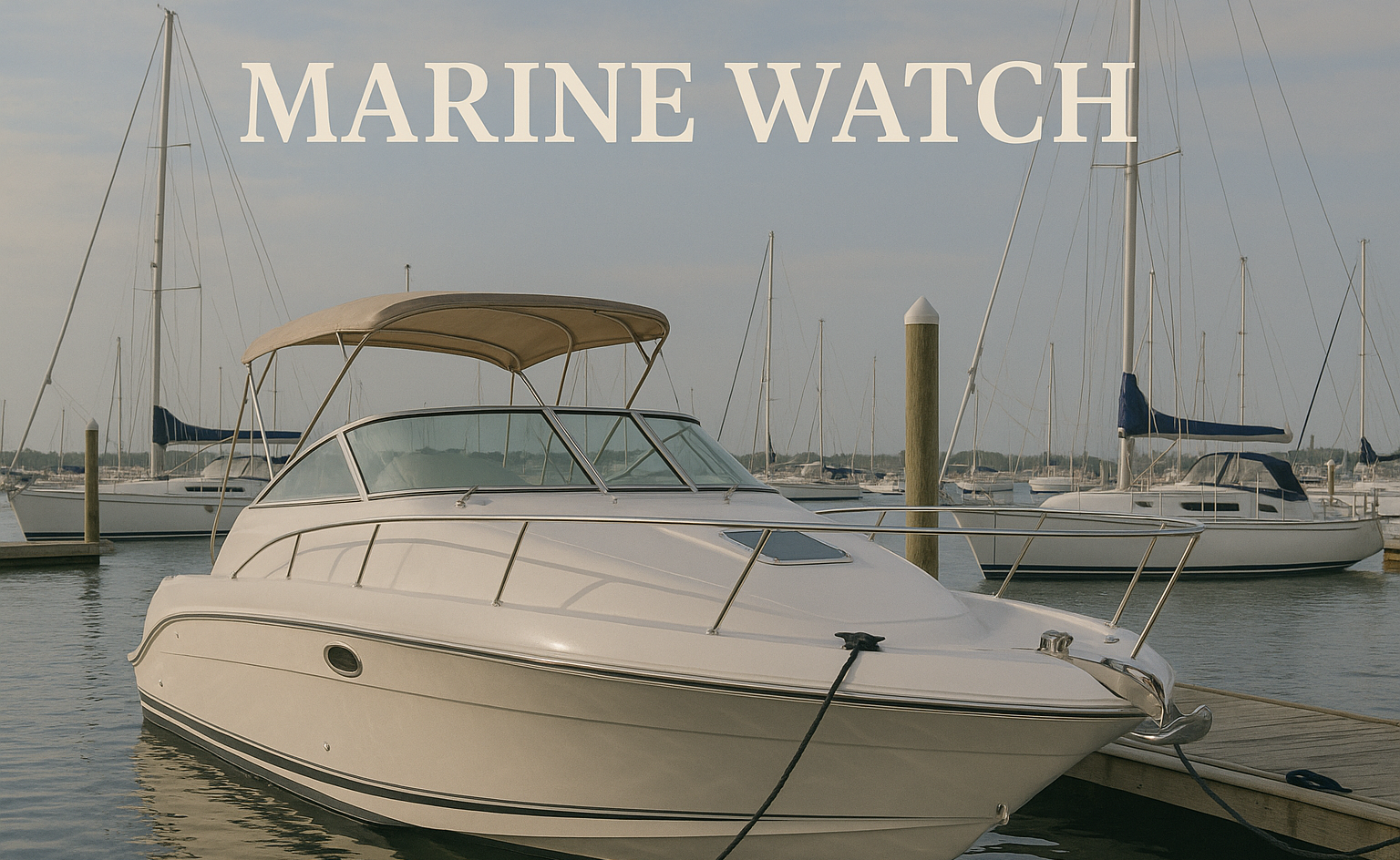 Compass Marine Watch provides dockside boat checks, post-storm inspections, and battery monitoring while you're away.